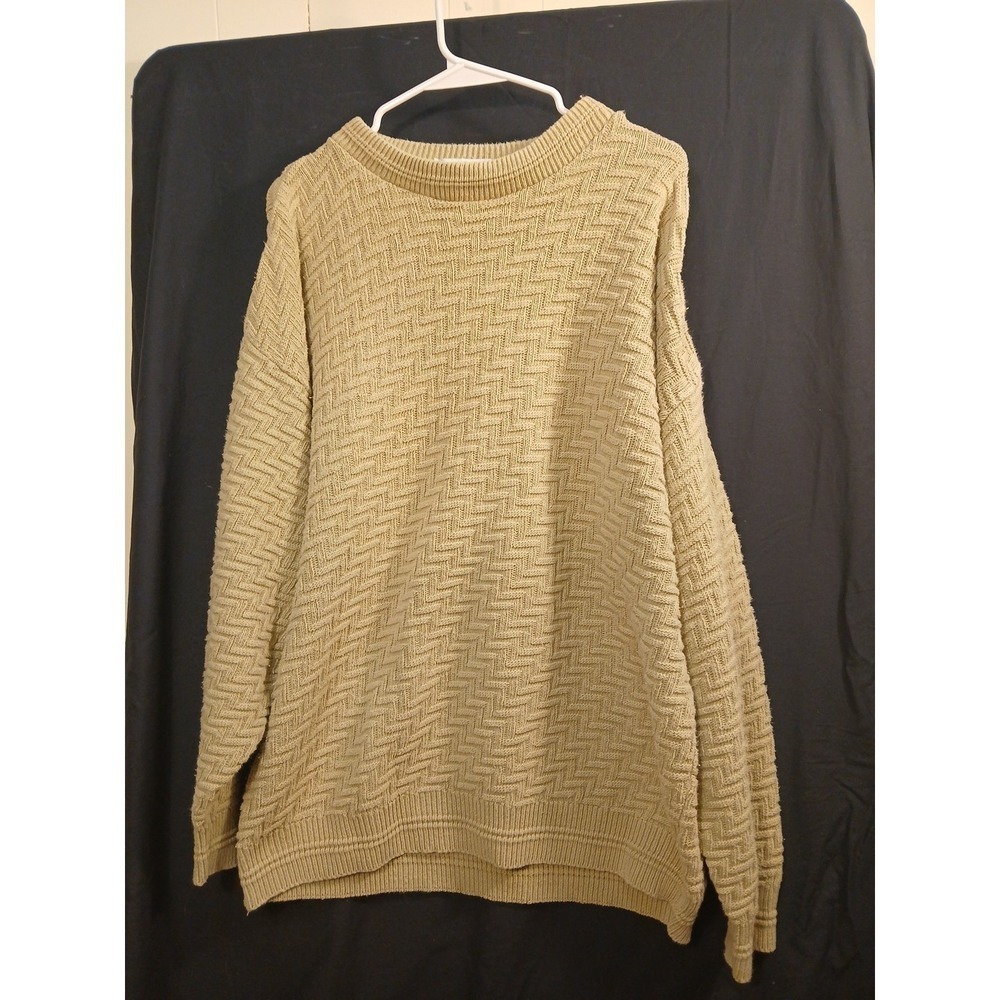 Vintage Bill Bass Men's Long Sleeve Knit Sweater Vintage Grandpa Dad Core,  L